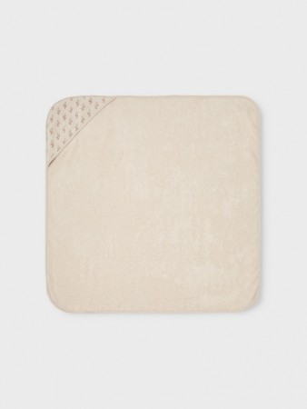 Lodo terry baby towel, peyote clover, Lil Atelier