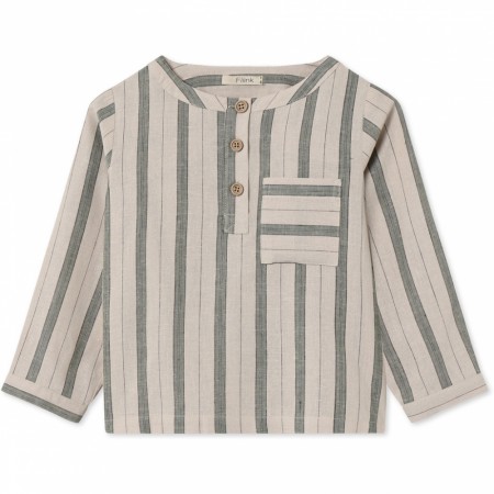 Vira shirt, hedge green/sandshell, Fliink