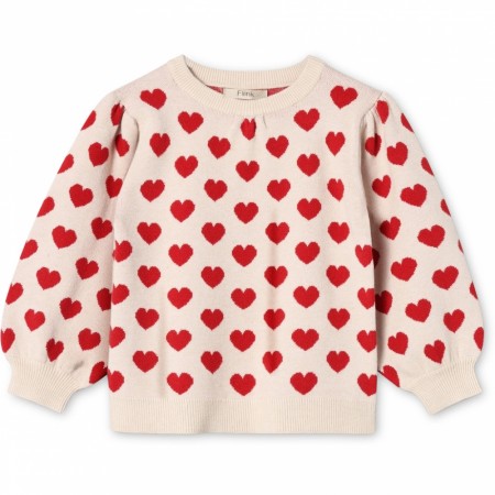 Alon heart pullover, sandshell, Fliink