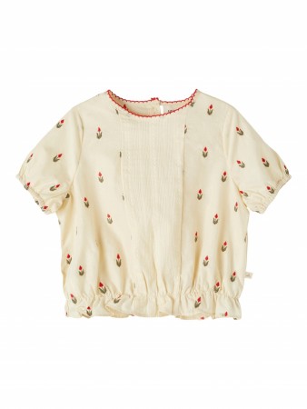 Halma loose short shirt, turtledove, Lil Atelier