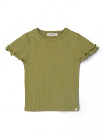 Helga slim top, sage, Lil Atelier