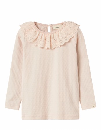 Kira slim top, silver peony, Lil Atelier