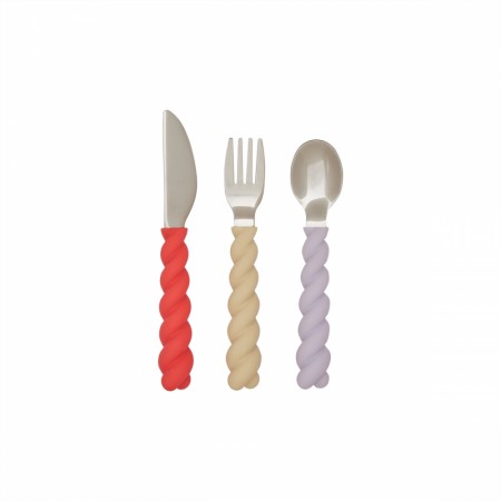 Mellow cutlery 3-pack, lavendel, Oyoy