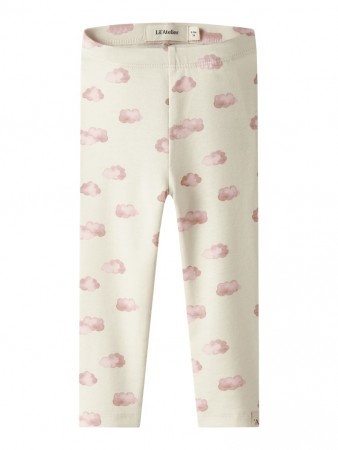 Layo slim leggings, turtledove/pink cloud, Lil Atelier