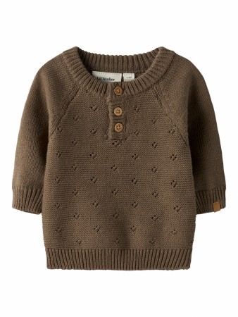 Laguna knit baby, shitake, Lil Atelier