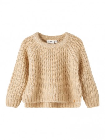 Rolo loose knit wool, warm sand, Lil Atelier
