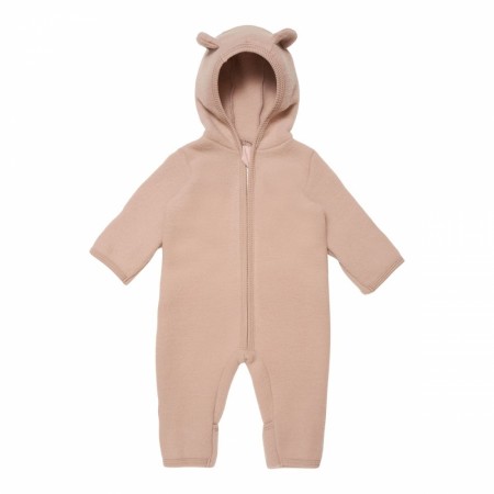 Allie baby suit wool fleece, dusty rose, Huttelihut
