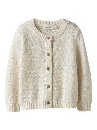 Rosanne knit cardigan, turtledove, Lil Atelier