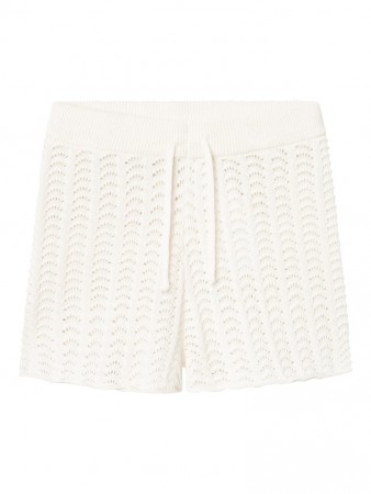 Johanna knit shorts, coconut milk, Lil Atelier