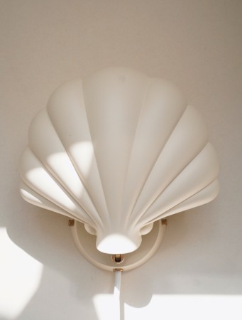 Shell metal wall lamp, rose, Konges sløjd 