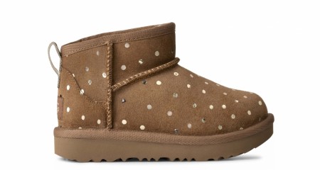 Ugg classic ultra mini shiny dots, chestnut, Lil Atelier