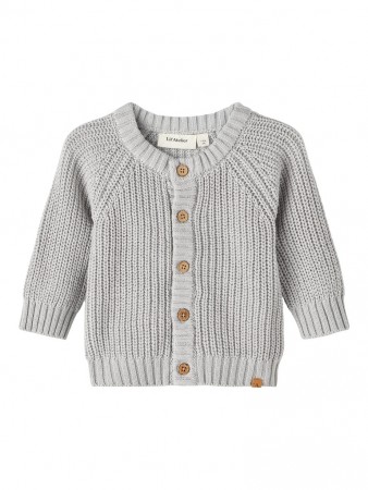 Emlen knit cardigan baby, harbor mist, Lil Atelier