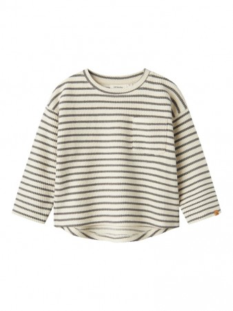 Tadeo top, turtledove/stripes, Lil Atelier