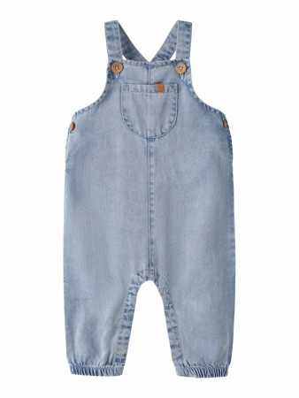 River loose overall, medium blue denim, Lil Atelier
