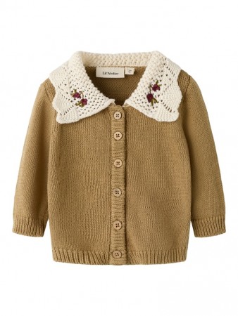 Roba knit cardigan baby, kelp, Lil Atelier
