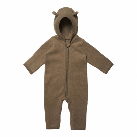 Mushi suit cotton fleece, mole, Lil Atelier