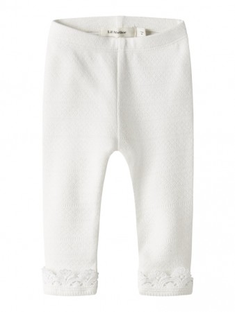 Tapia slim leggings baby, coconut milk, Lil Atelier