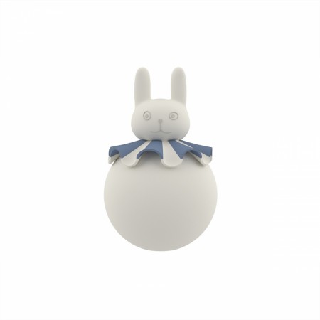 Rabbit night light, offwhite/blue, Oyoy