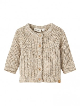 Omio knit cardigan baby, chinchilla, Lil Atelier