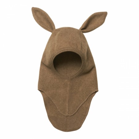 Bunbun balaclava cottonfleece, mole, Lil Atelier