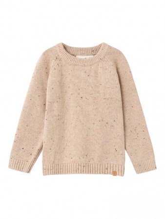 Galto knit, warm sand melange, Lil Atelier