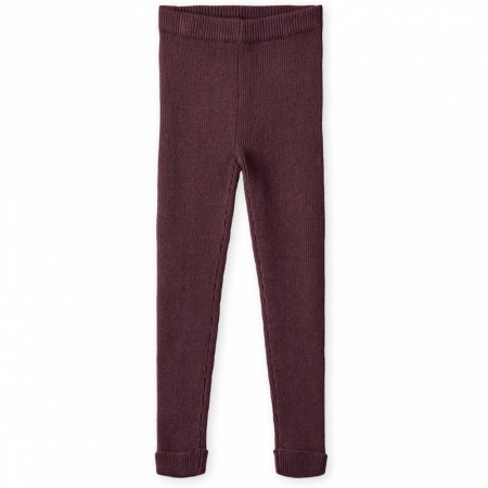 Benna rib leggings, Burgundy, Fliink