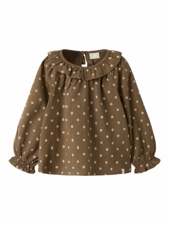 Hulla loose shirt, teak, Lil Atelier