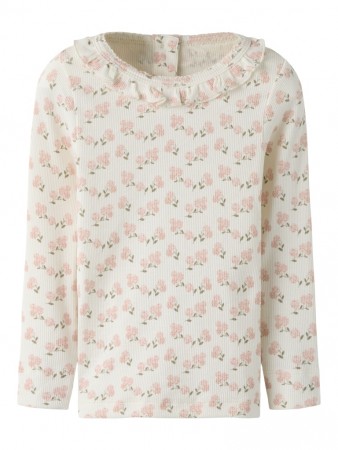 Gago slim top, coconut milk/hydrangea, Lil Atelier