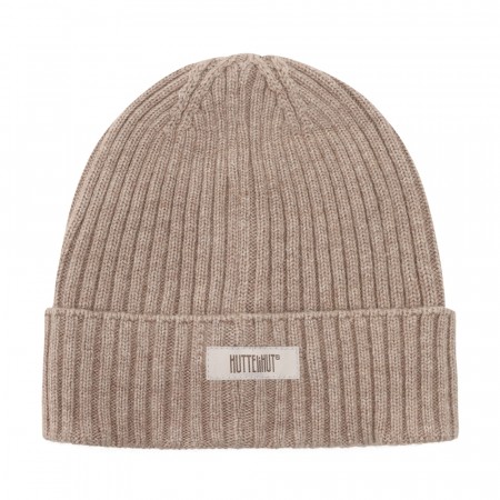 Beanie wool knit, savannah melange, Huttelihut
