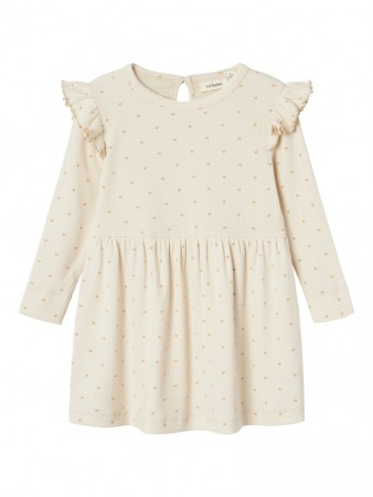 Gago dress, turtledove/heart, Lil Atelier