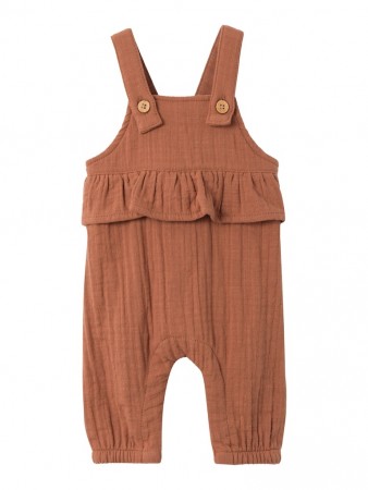 Tuda loose overall, carob brown, Lil Atelier