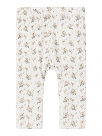 Gago slim leggings baby, flower/coconut milk, Lil Atelier