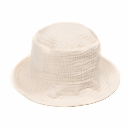 Festival bucket hat muslin, off white, Huttelihut