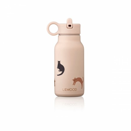 Falk water bottle 250ml, miauw/apple blossom mix, Liewood