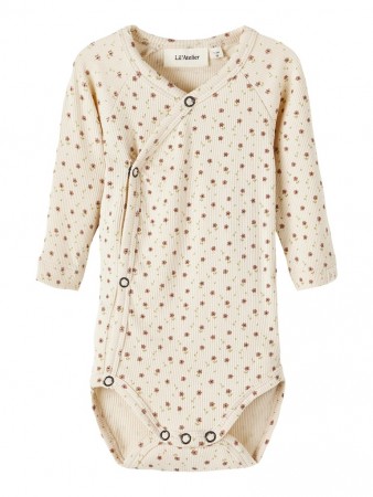 Gago slim wrap body, fog flowers, Lil Atelier