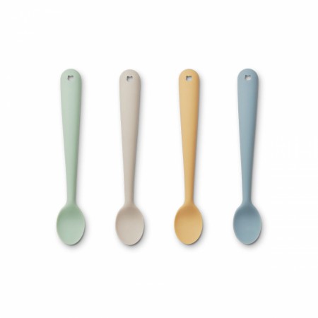 Siv feeding spoons 4-pack, dusty mint mix, Liewood