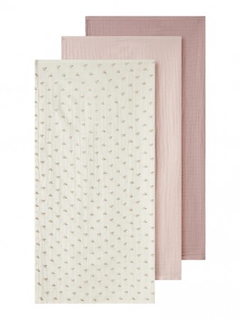 Isley 3-pack nappies, rose mix, Lil Atelier