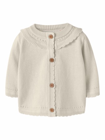 Hao knit cardigan baby, coconut milk, Lil Atelier