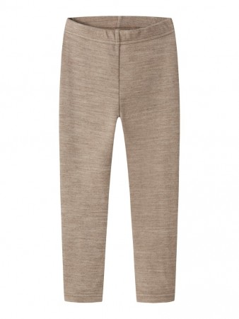 Nilo wo/mo slim leggings, sepia tint melange, Lil Atelier