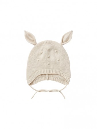 Gene deer knit hat, turtledove melange, Lil Atelier