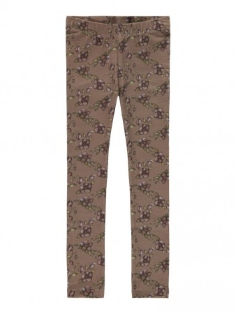 Gaya slim leggings, woodsmoke, Lil Atelier