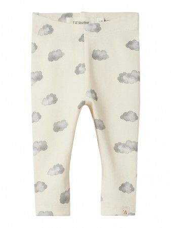 Layo slim leggings, turtledove/blue cloud, Lil Atelier 
