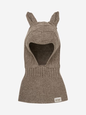 Mini rabbit balaclava, morel, Huttelihut