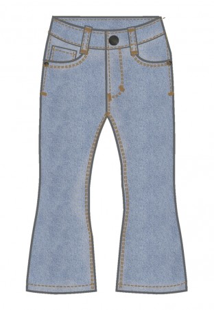 Salli slim boot jeans, medium blue denim, Lil Atelier 