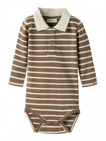 Limia polo body, kangaroo/turtledove, Lil Atelier