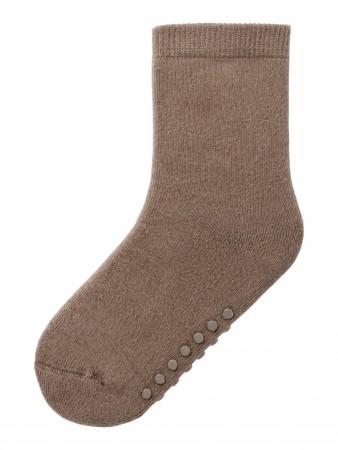 Tero frotte sock, carob brown, Lil Atelier
