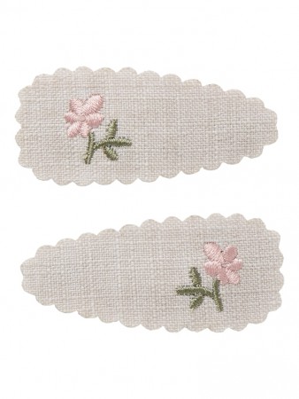 Olala 2pack hair clips, shadow gray, Lil Atelier