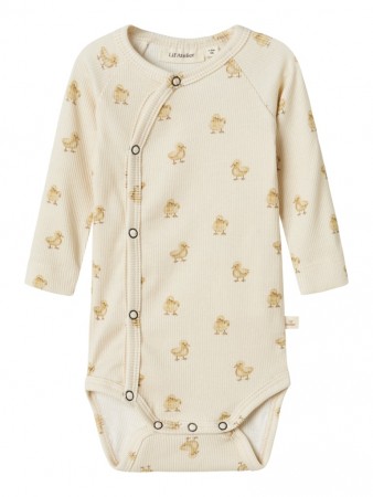 Lavo slim wrap body, turtledove/duck, Lil Atelier