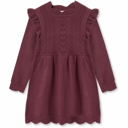 Alilly dress, Burgundy, Fliink