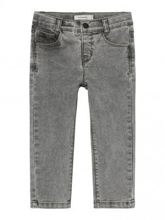 Ryan reg unisex jeans, light grey denim, Lil Atelier 